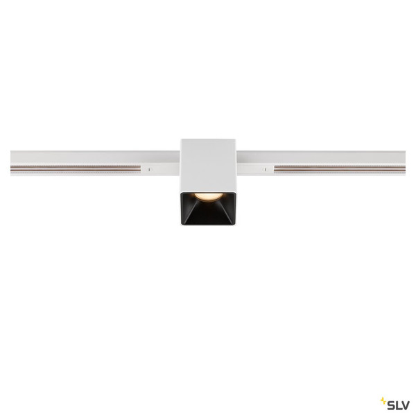 SLV 1008969 FIX-IT!, 48V, DALI, eckig, Standard track, Spot, 2700K, 6.6 W, 36°, weiß / schwarz