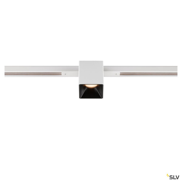 SLV 1008977 FIX-IT!, 48V, DALI, eckig, Standard track, Spot, 2000-3000K, 7.4 W, 36°, weiß / schwarz
