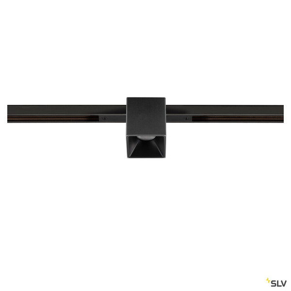 SLV 1008978 FIX-IT!, 48V, DALI, eckig, Standard track, Spot, 2000-3000K, 7.4 W, 36°, schwarz / schwarz