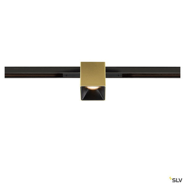 SLV 1008979 FIX-IT!, 48V, DALI, eckig, Standard track, Spot, 2000-3000K, 7.4 W, 36°, gold / schwarz