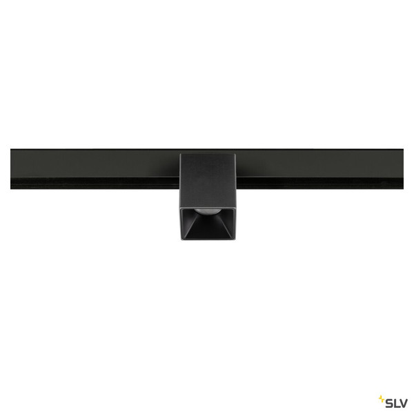 SLV 1008982 FIX-IT!, 48V, DALI, eckig, Surface mounted track, Spot, 2700K, 6.6 W, 36°, schwarz / schwarz
