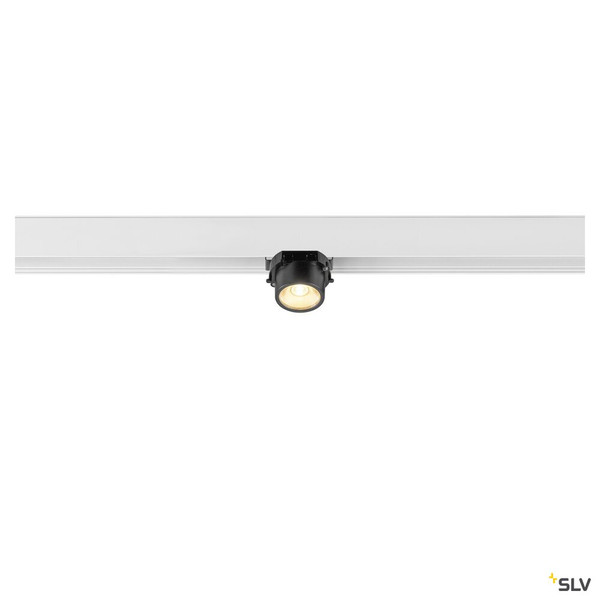 SLV 1008985 FIX-IT!, 48V, DALI, eckig, Surface mounted track, Spot, 3000K, 6.6 W, 36°, weiß / schwarz