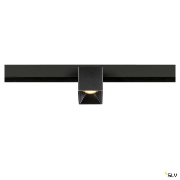 SLV 1008986 FIX-IT!, 48V, DALI, eckig, Surface mounted track, Spot, 3000K, 6.6 W, 36°, schwarz / schwarz