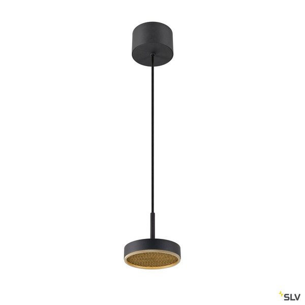 SLV 1009014 GRIP! FLAT, Pendelleuchte, PHASE, 2700/3000 K, schwarz / gold