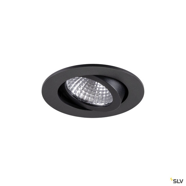 SLV 1009021 NEW TRIA® 68, Deckeneinbauleuchte, PHASE, AIRTIGHT, rund, 2700 K, 7.5 W, schwarz