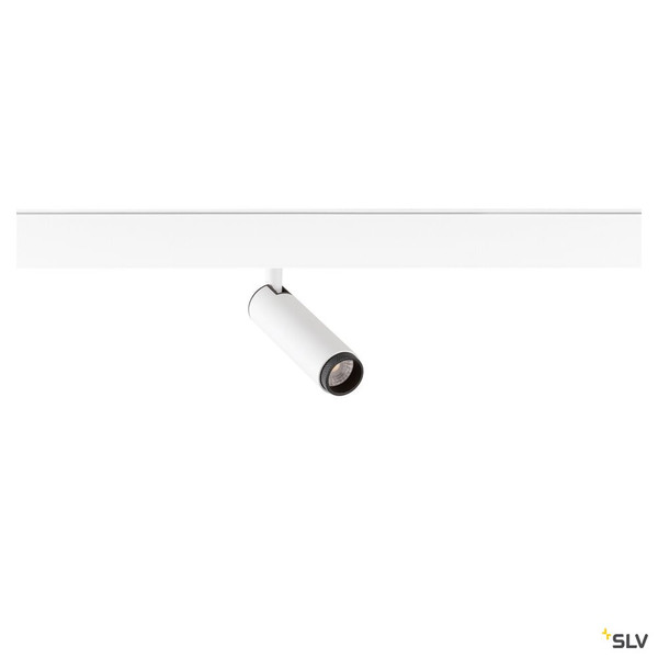 SLV 1009025 GRIP! S, 48V Spot, deep & recessed track, zylindrisch, 3000K, 9.8 Watt, DALI, 29°, weiß / schwarz