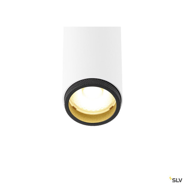 SLV 1009037 GRIP! S, Deckenaufbauleuchte, single, PHASE, 3000 K, 11 W, 29°, weiß / schwarz