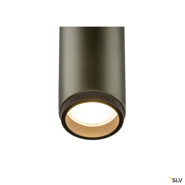 SLV 1009072 GRIP! M, Deckenaufbauleuchte, single, PHASE, 2700 K, 14 W, 42°, bronze / schwarz