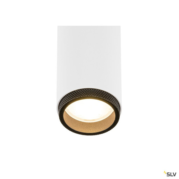 SLV 1009076 GRIP! M, Deckenaufbauleuchte, double, PHASE, 2700 K, 28 W, 42°, weiß / schwarz