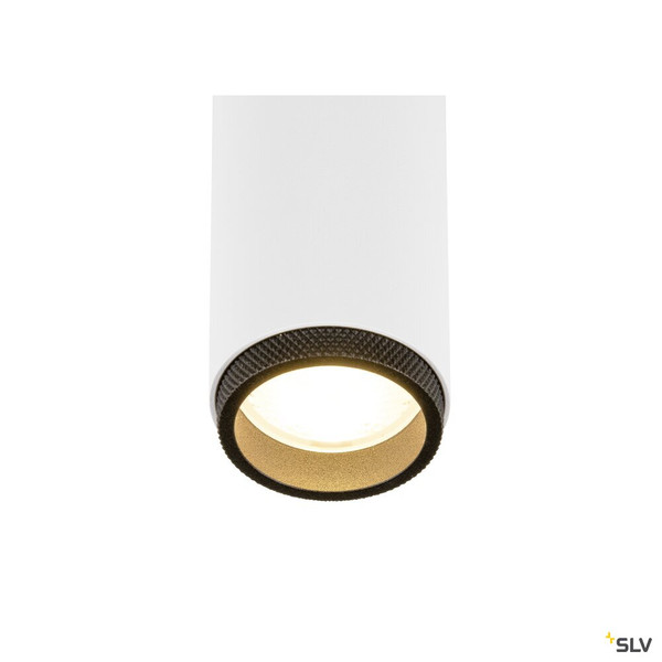 SLV 1009077 GRIP! M, Deckenaufbauleuchte, double, PHASE, 3000 K, 28 W, 42°, weiß / schwarz