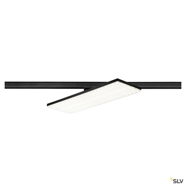 SLV 1009148 SIGHT PANEL, 3~ Spot, rechteckig, 4000 K, 38 W, 70°, schwarz
