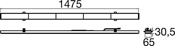 SLV 1009194 RETRO, LT 1500 117 835/840/850 OVAL ML WH DALI Lichtträger 1500mm