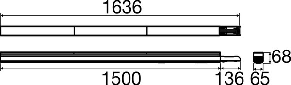 SLV 1009216 EASYLIGHT, 1500 86 835/840/850 DA30 WH ML DALI2 Trunking System 1500mm