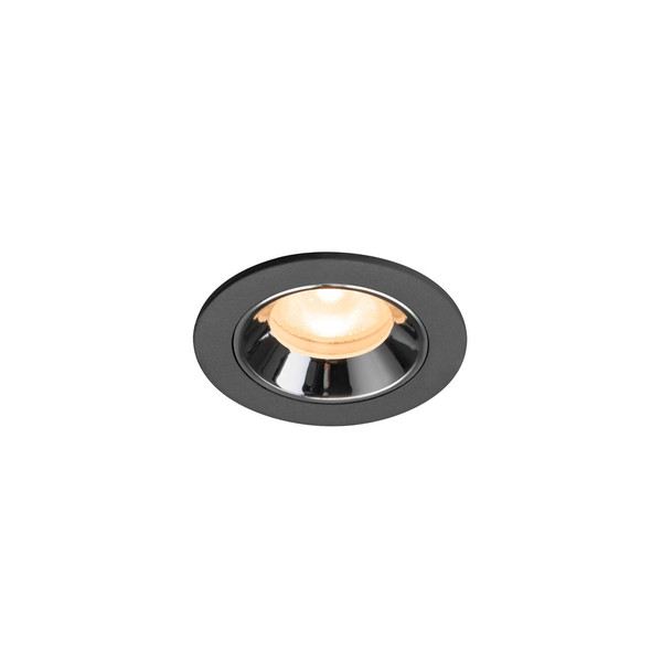 SLV 1009279 NUMINOS XS, Deckeneinbauleuchte schwarz/chrom 2700K 55°