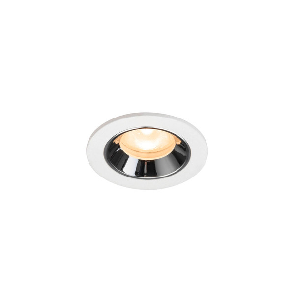 SLV 1009288 NUMINOS XS, Deckeneinbauleuchte weiß/chrom 2700K 55°