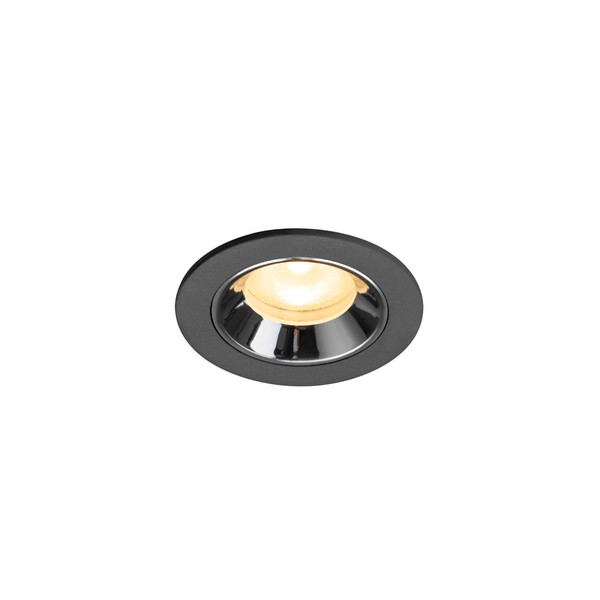 SLV 1009297 NUMINOS XS, Deckeneinbauleuchte schwarz/chrom 3000K 55°
