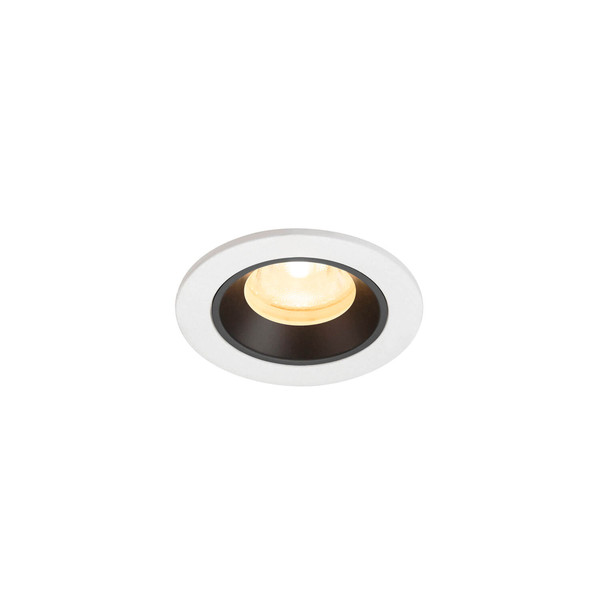 SLV 1009301 NUMINOS XS, Deckeneinbauleuchte weiß/schwarz 3000K 40°