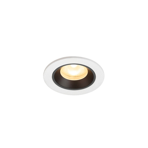 SLV 1009304 NUMINOS XS, Deckeneinbauleuchte weiß/schwarz 3000K 55°