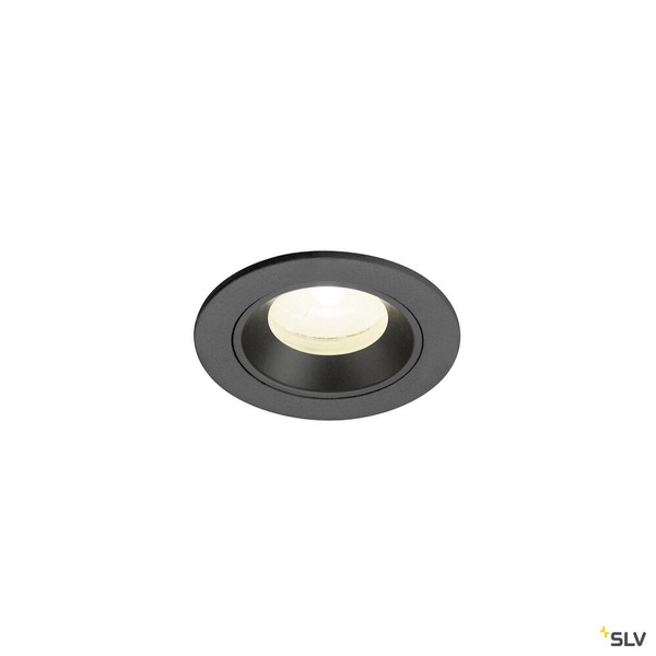 SLV 1009307 NUMINOS® XS, Deckeneinbauleuchte, 4000 K, 20°, IP20, rund, schwarz