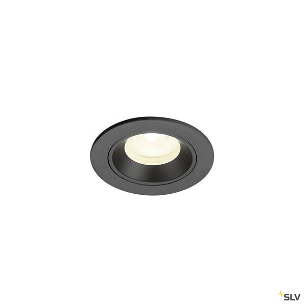 SLV 1009310 NUMINOS® XS, Deckeneinbauleuchte, 4000 K, 40°, IP20, rund, schwarz