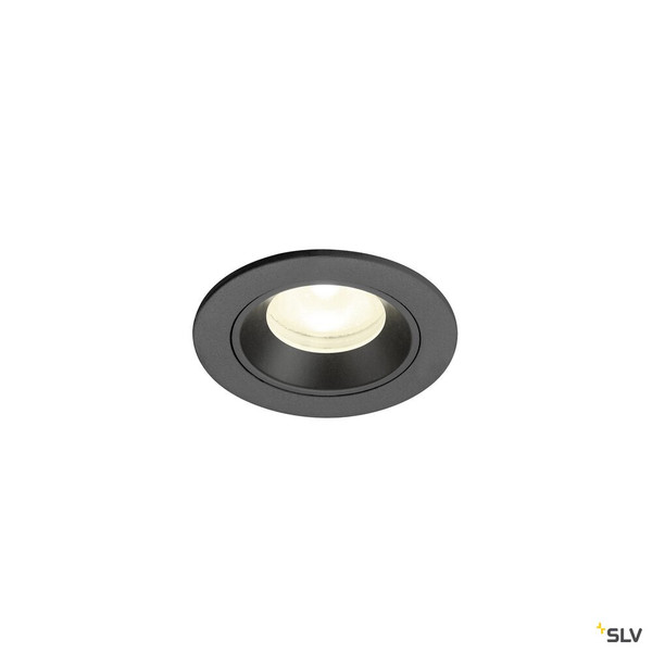 SLV 1009313 NUMINOS® XS, Deckeneinbauleuchte, 4000 K, 55°, IP20, rund, schwarz