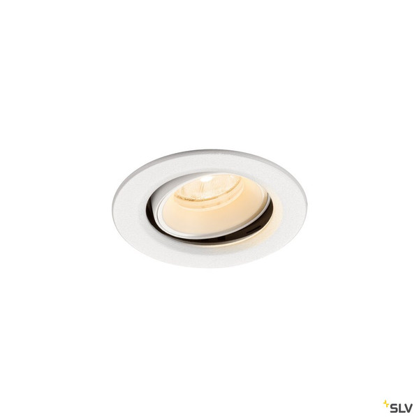 SLV 1009335 NUMINOS® MOVE XS, Deckeneinbauleuchte, 2700 K, 20°, IP20, rund, weiß