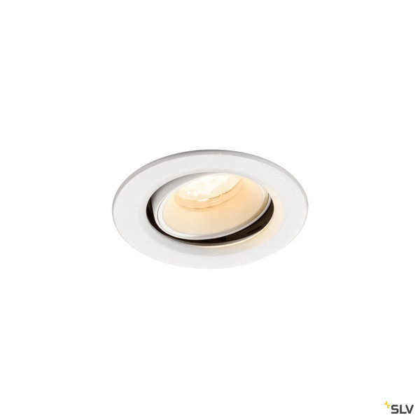 SLV 1009338 NUMINOS® MOVE XS, Deckeneinbauleuchte, 2700 K, 40°, IP20, rund, weiß