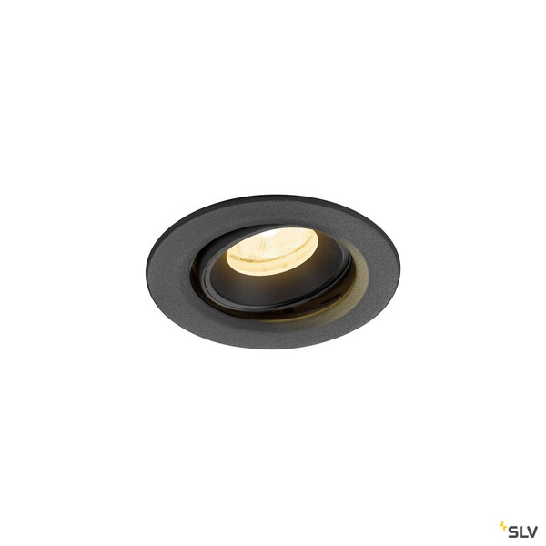 SLV 1009361 NUMINOS® MOVE XS, Deckeneinbauleuchte, 4000 K, 20°, IP20, rund, schwarz