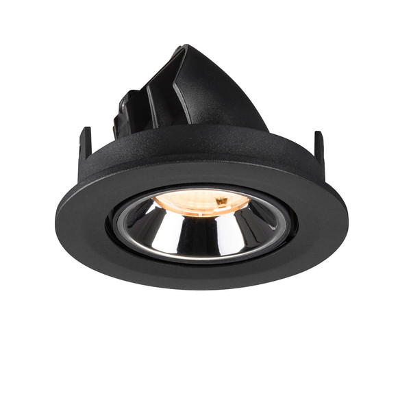 SLV 1009387 NUMINOS GIMBLE S, Deckeneinbauleuchte schwarz/chrom 2700K 55°