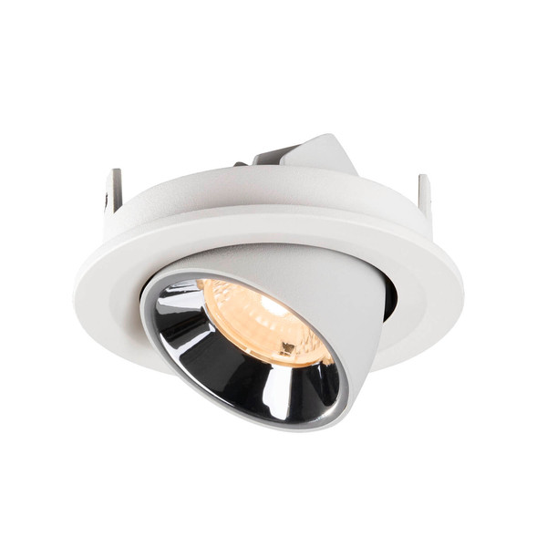 SLV 1009393 NUMINOS GIMBLE S, Deckeneinbauleuchte weiß/chrom 2700K 40°
