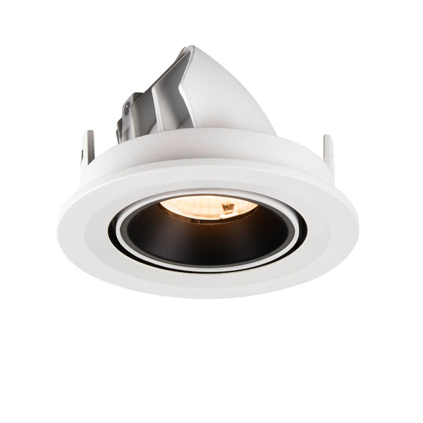 SLV 1009394 NUMINOS GIMBLE S, Deckeneinbauleuchte weiß/schwarz 2700K 55°