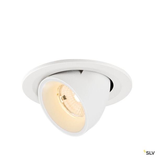 SLV 1009395 NUMINOS® GIMBLE S, Deckeneinbauleuchte, 2700 K, 55°, IP20, rund, weiß