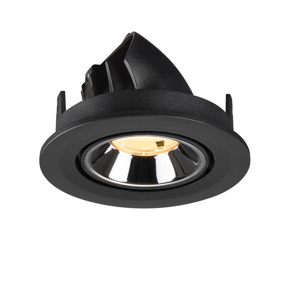 SLV 1009399 NUMINOS GIMBLE S, Deckeneinbauleuchte schwarz/chrom 3000K 20°