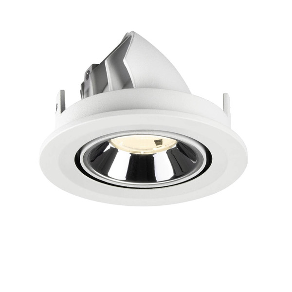 SLV 1009426 NUMINOS GIMBLE S, Deckeneinbauleuchte weiß/chrom 4000K 20°