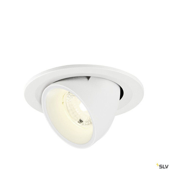 SLV 1009428 NUMINOS® GIMBLE S, Deckeneinbauleuchte, 4000 K, 40°, IP20, rund, weiß