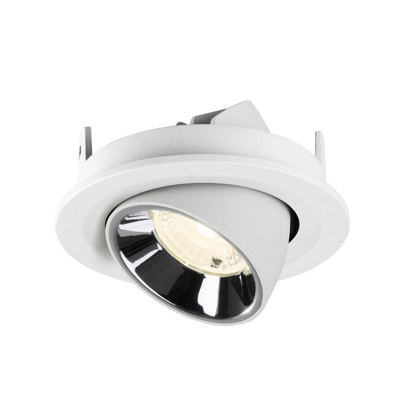 SLV 1009429 NUMINOS GIMBLE S, Deckeneinbauleuchte weiß/chrom 4000K 40°