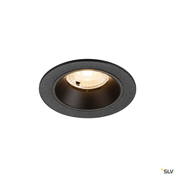 SLV 1009436 NUMINOS® S, Deckeneinbauleuchte, 2700 K, 40°, IP20, rund, schwarz