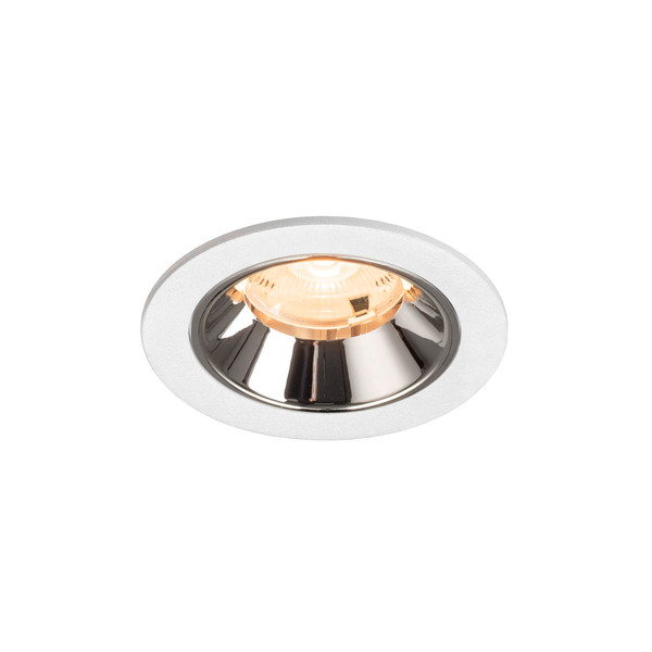 SLV 1009444 NUMINOS S, Deckeneinbauleuchte weiß/chrom 2700K 20°