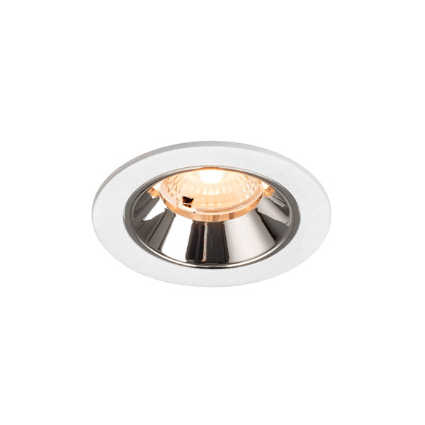 SLV 1009447 NUMINOS S, Deckeneinbauleuchte weiß/chrom 2700K 40°