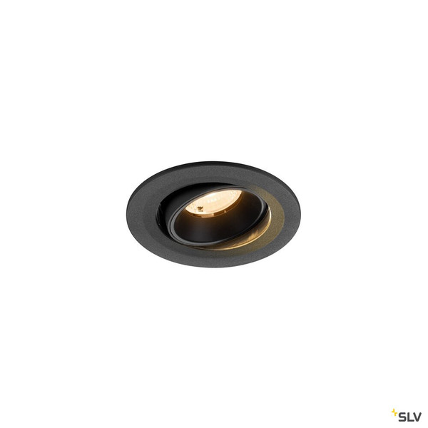 SLV 1009490 NUMINOS® MOVE S, Deckeneinbauleuchte, 2700 K, 40°, IP20, rund, schwarz
