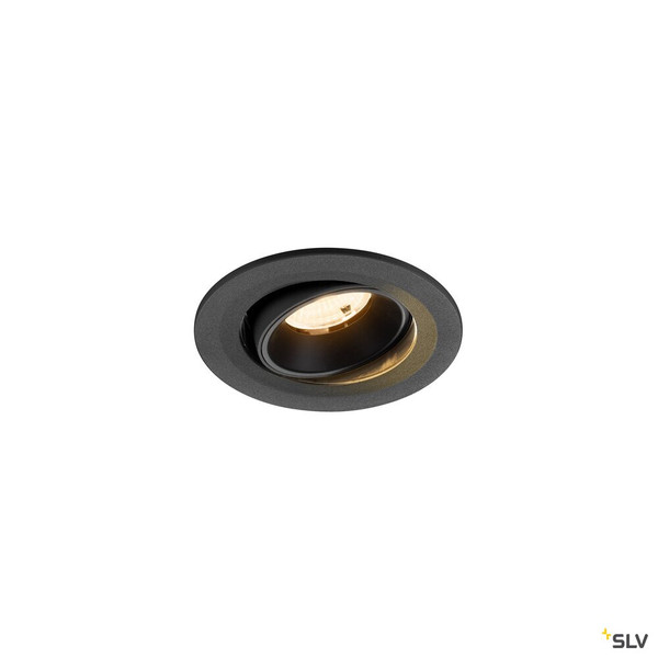 SLV 1009493 NUMINOS® MOVE S, Deckeneinbauleuchte, 2700 K, 55°, IP20, rund, schwarz