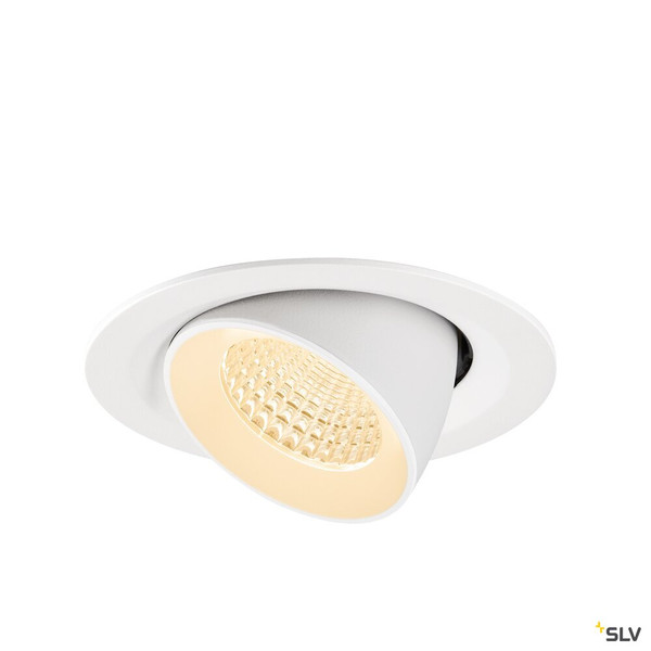 SLV 1009557 NUMINOS® GIMBLE M, Deckeneinbauleuchte,, 2700 K, 55°, weiß