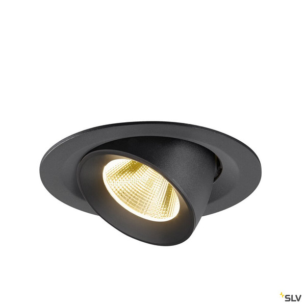 SLV 1009559 NUMINOS® GIMBLE M, Deckeneinbauleuchte,, 3000 K, 20°, schwarz