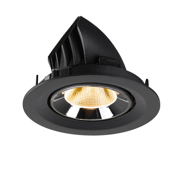 SLV 1009561 NUMINOS GIMBLE M, Deckeneinbauleuchte schwarz/chrom 3000K 20°