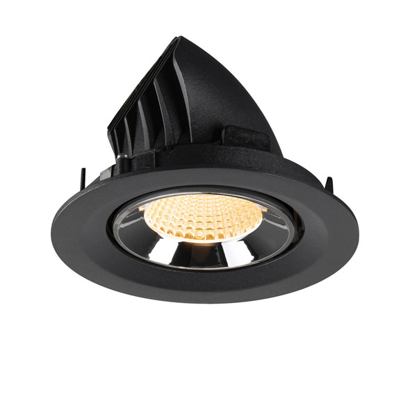 SLV 1009564 NUMINOS GIMBLE M, Deckeneinbauleuchte schwarz/chrom 3000K 40°