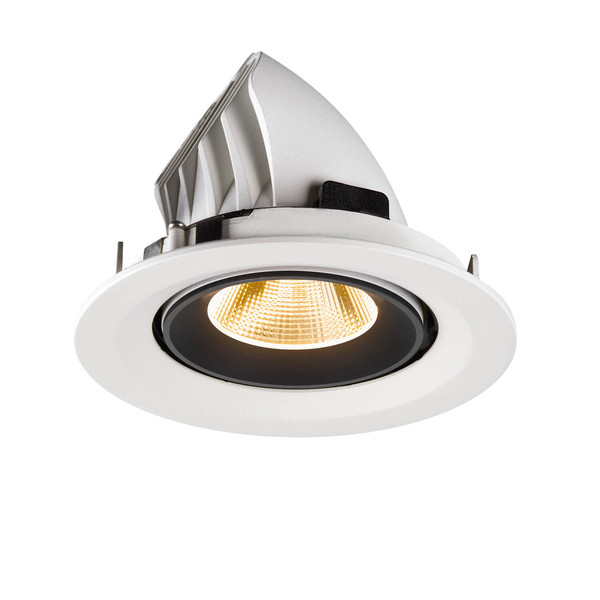 SLV 1009568 NUMINOS GIMBLE M, Deckeneinbauleuchte weiß/schwarz 3000K 20°
