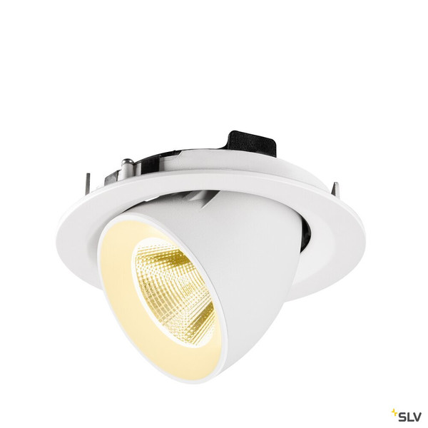 SLV 1009569 NUMINOS® GIMBLE M, Deckeneinbauleuchte,, 3000 K, 20°, weiß