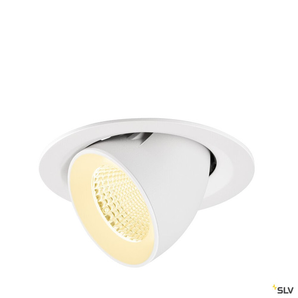 SLV 1009572 NUMINOS® GIMBLE M, Deckeneinbauleuchte,, 3000 K, 40°, weiß