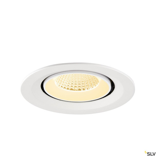 SLV 1009572 NUMINOS® GIMBLE M, Deckeneinbauleuchte,, 3000 K, 40°, weiß