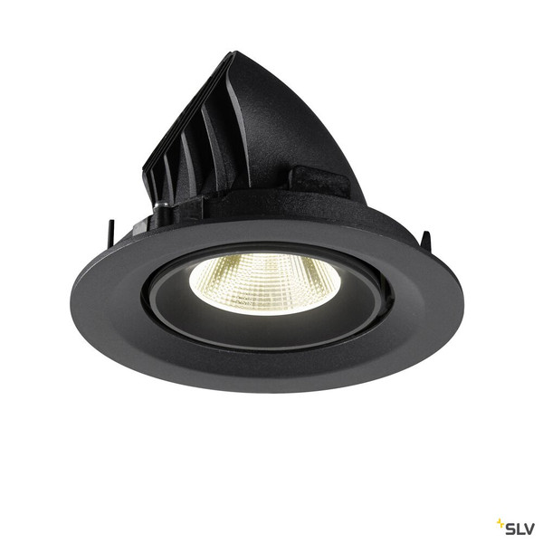 SLV 1009577 NUMINOS® GIMBLE M, Deckeneinbauleuchte,, 4000 K, 20°, schwarz